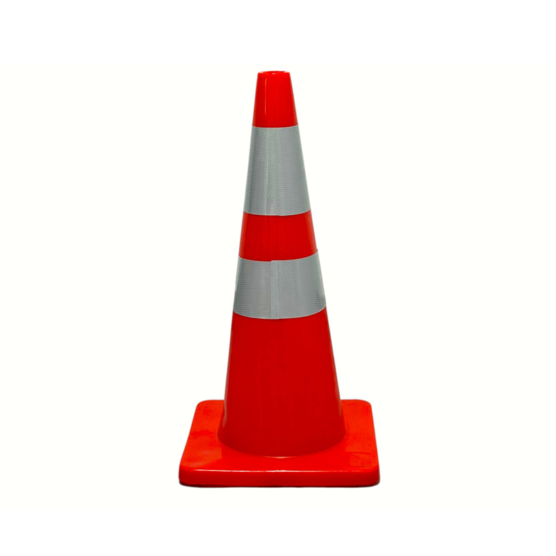 Zeer elastische PVC-verkeersveiligheidskegel met optionele verzwaarde rubberen basis voor wegcontrole en gevarenisolatie onder alle weersomstandigheden Zeer elastische PVC-verkeersveiligheidskegel met optionele verzwaarde rubberen basis voor wegcontrole en gevarenisolatie onder alle weersomstandigheden