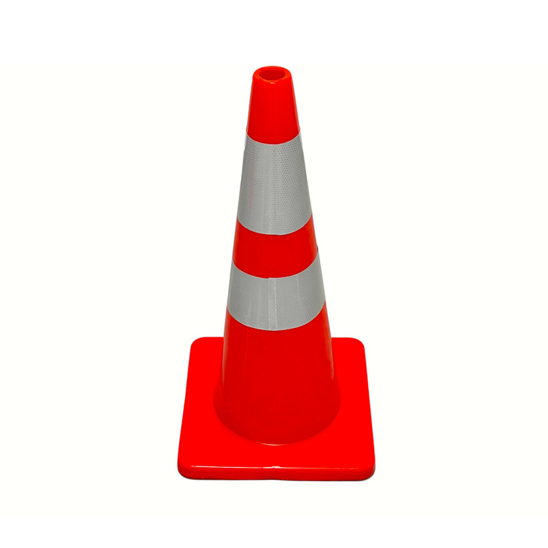 Zeer elastische PVC-verkeersveiligheidskegel met optionele verzwaarde rubberen basis voor wegcontrole en gevarenisolatie onder alle weersomstandigheden Zeer elastische PVC-verkeersveiligheidskegel met optionele verzwaarde rubberen basis voor wegcontrole en gevarenisolatie onder alle weersomstandigheden