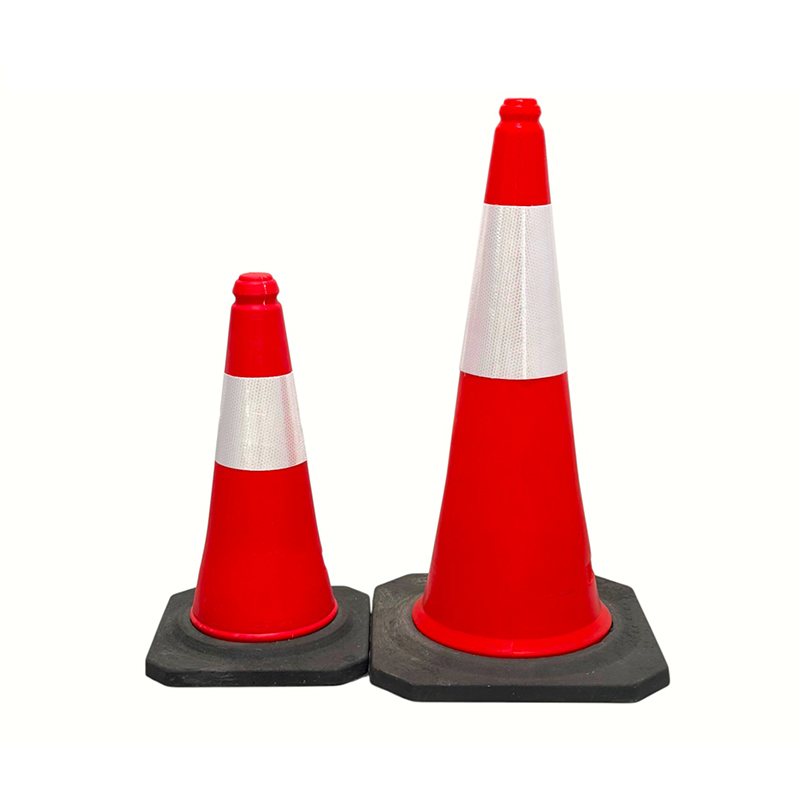 50/75/100 cm hoge zichtbaarheid PE reflecterende verkeersveiligheidskegel voor wegbeheer
