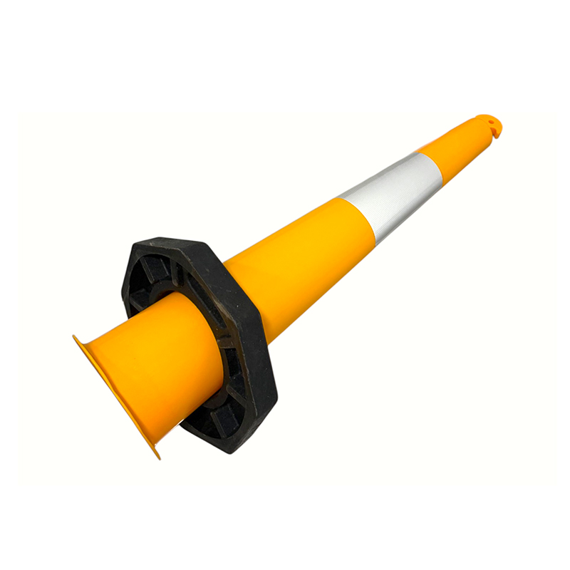 Draagbare T-TOP zeer flexibele PVC-verkeerskegel voor bouwperimeters