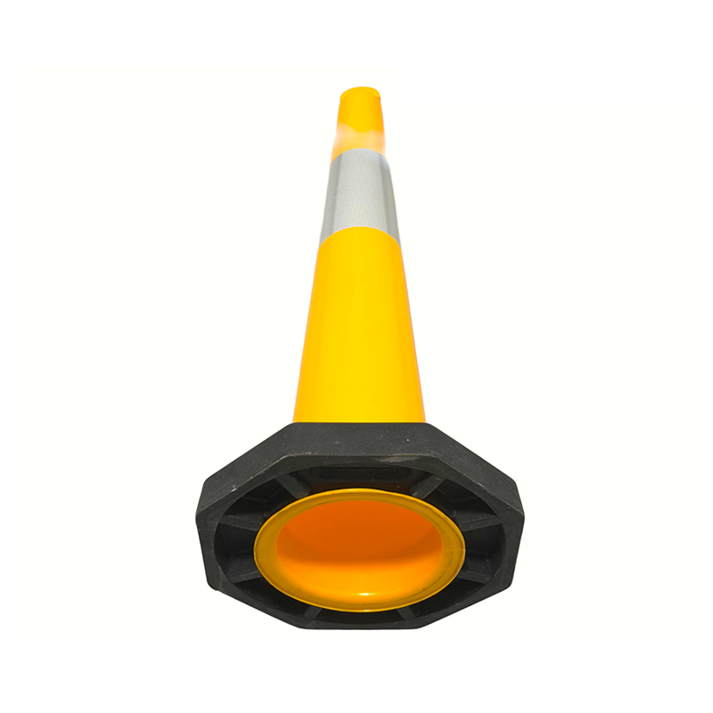 Draagbare T-TOP zeer flexibele PVC-verkeerskegel voor bouwperimeters
