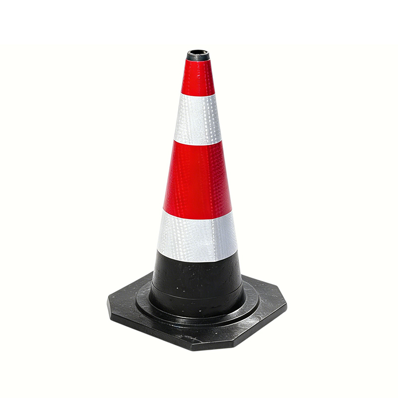 Industriële, robuuste rubberen verkeerskegel in meerdere maten voor een kosteneffectieve oplossing voor verkeersveiligheid