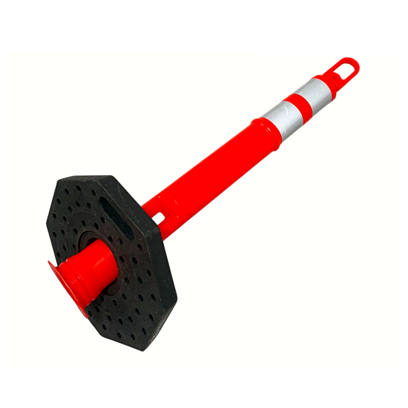 Ergonomische draagbare T-TOP flexibele afbakeningspaal