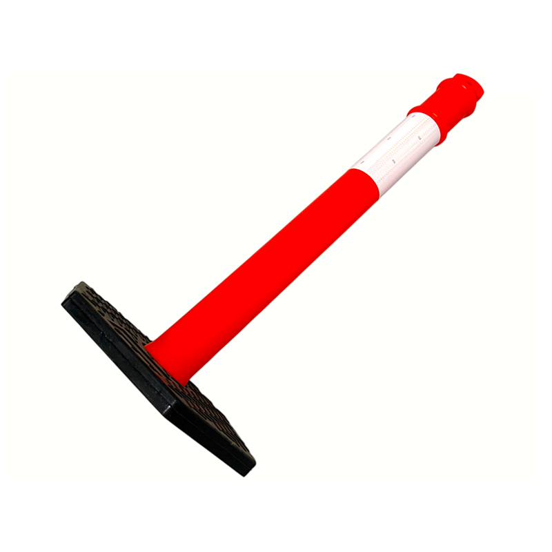 Ergonomische draagbare T-TOP flexibele afbakeningspaal