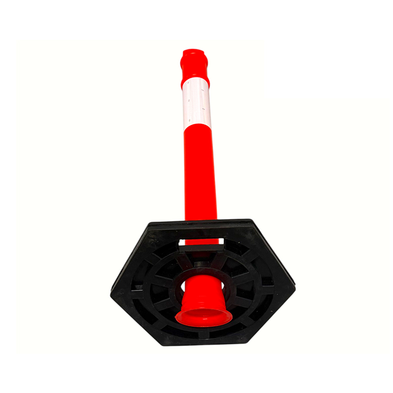 Ergonomische draagbare T-TOP flexibele afbakeningspaal