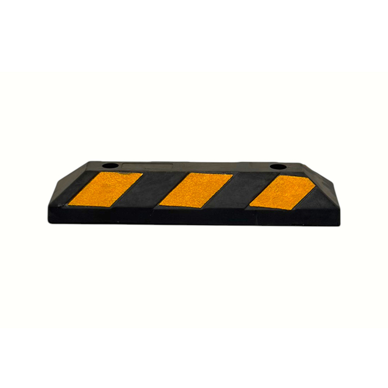 Versterkte korte rubberen reflecterende markeringswielstops