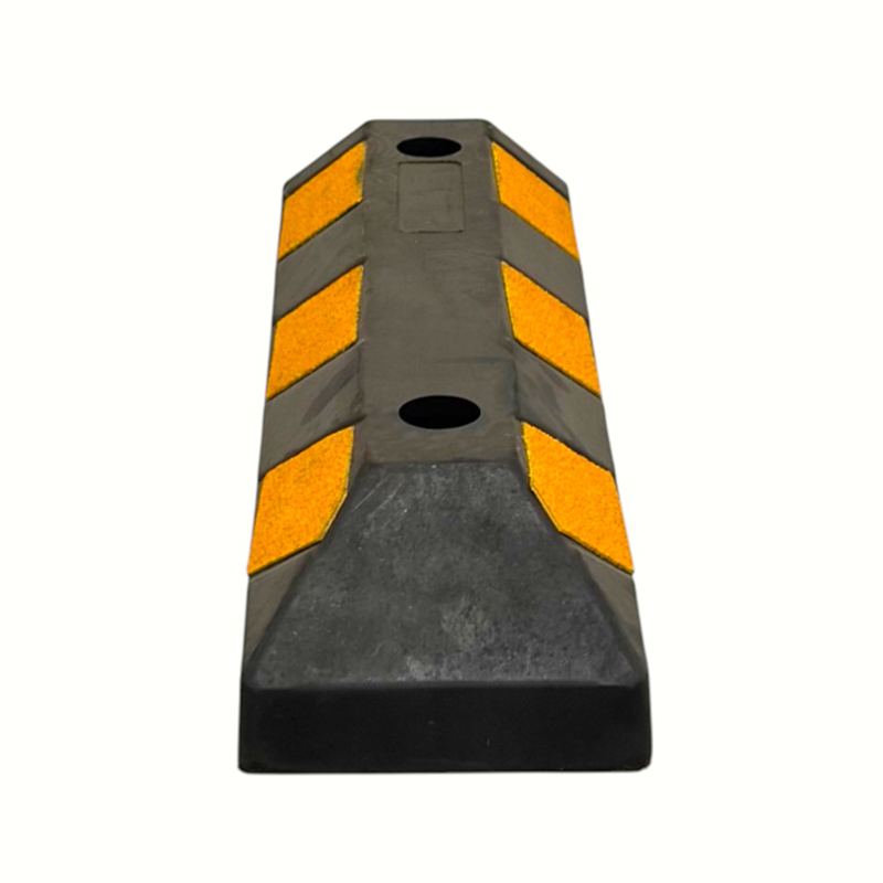 Versterkte korte rubberen reflecterende markeringswielstops