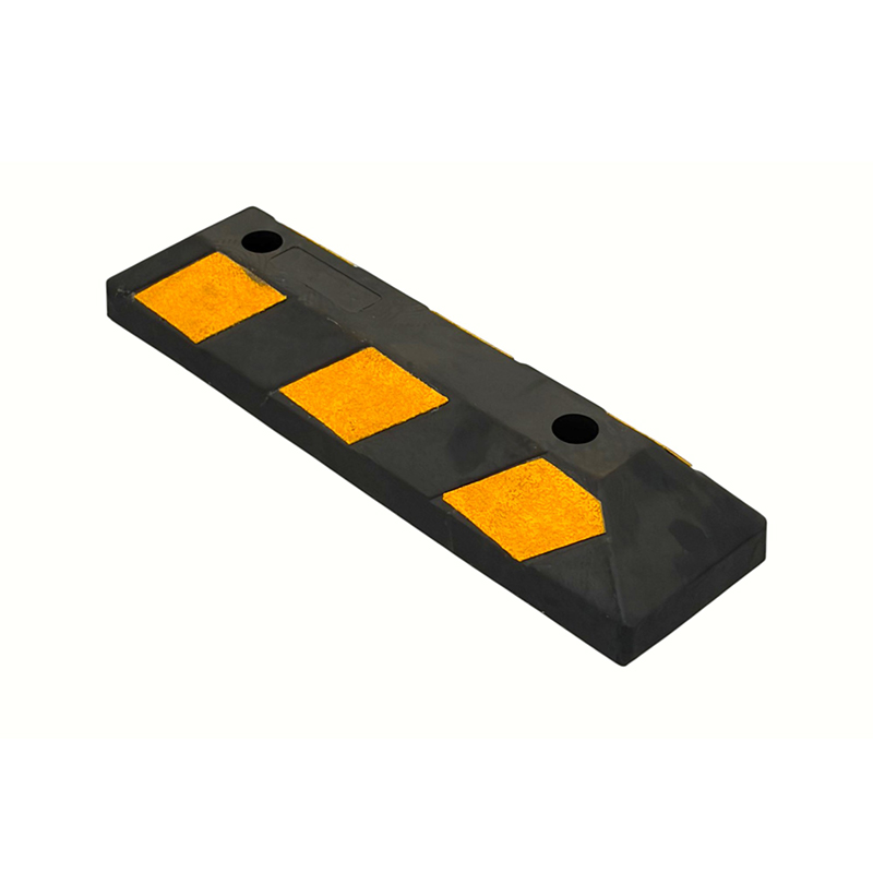 Versterkte korte rubberen reflecterende markeringswielstops