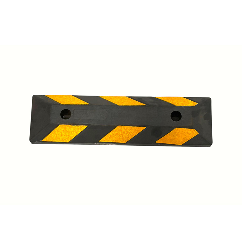 Versterkte korte rubberen reflecterende markeringswielstops