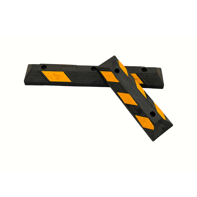 Versterkte korte rubberen reflecterende markeringswielstops