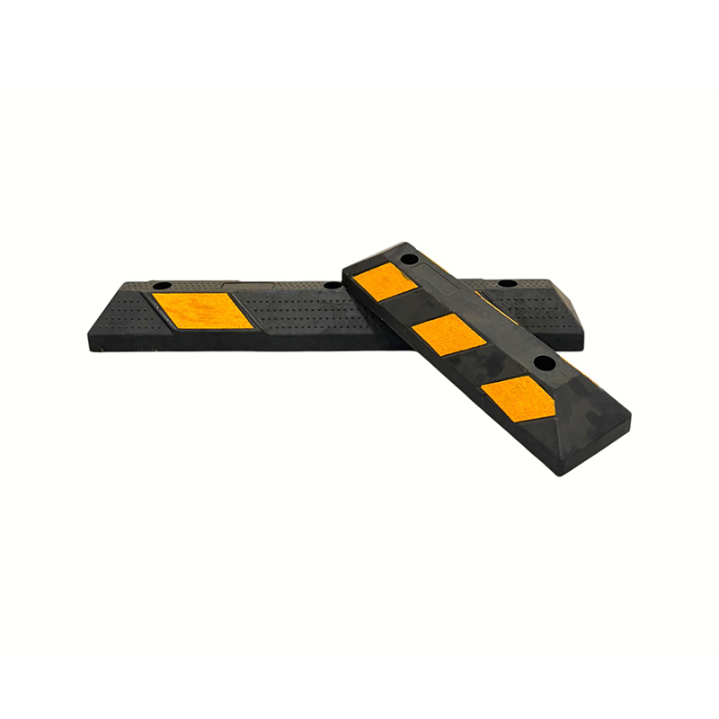 Versterkte rubberen wielstoppers met groot oppervlak en dubbele reflecterende patches