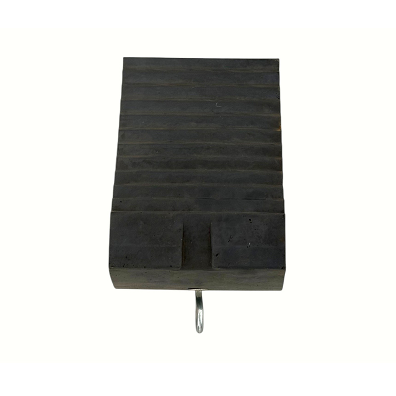 Draagbare rubberen wielstoppers (met trekkoord van hoogwaardig nylon) Draagbare rubberen wielstoppers (met trekkoord van hoogwaardig nylon)