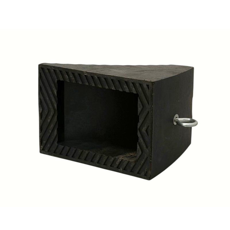 Draagbare rubberen wielstoppers (met trekkoord van hoogwaardig nylon) Draagbare rubberen wielstoppers (met trekkoord van hoogwaardig nylon)