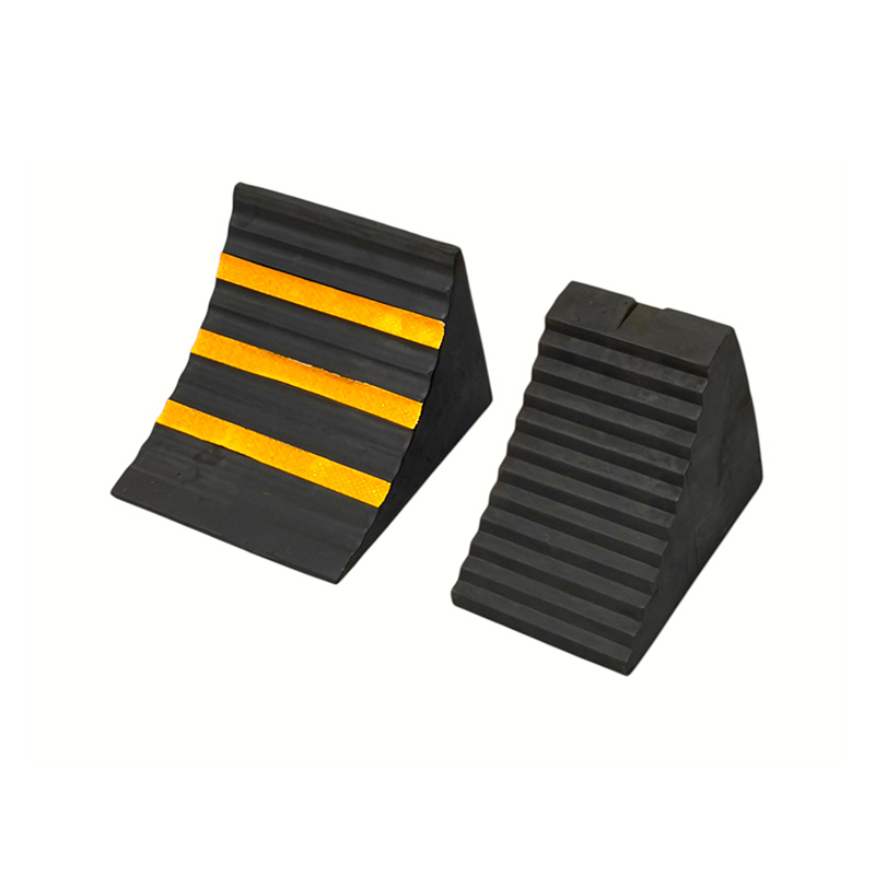 Draagbare rubberen wielstoppers (met trekkoord van hoogwaardig nylon) Draagbare rubberen wielstoppers (met trekkoord van hoogwaardig nylon)
