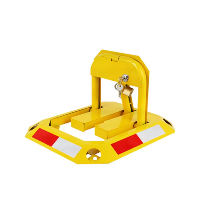 Rood/geel waarschuwingskleur Heavy-Duty Anti-Pry Anti-Collision Driehoekig handmatig parkeerslot