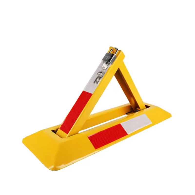 Rood/geel waarschuwingskleur Heavy-Duty Anti-Pry Anti-Collision Driehoekig handmatig parkeerslot