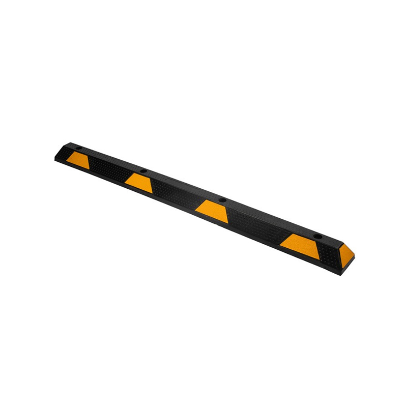 183 cm dubbele wielen met volledige dekking, extra lange reflecterende rubberen wielstoppers van industriële kwaliteit