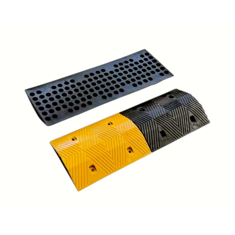 1 meter zware compressie reflecterende rubberen verkeersdrempel