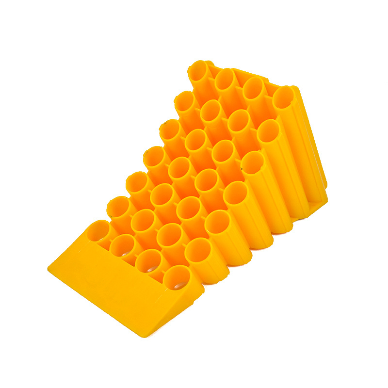 Driehoekig ontwerp met hoge grip, robuuste antislip rubberen wielstoppers Driehoekig ontwerp met hoge grip, robuuste antislip rubberen wielstoppers