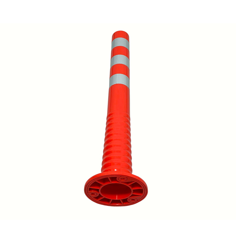 Heavy-duty flexibele TPU-waarschuwingspaal met microprismatische reflecterende folie