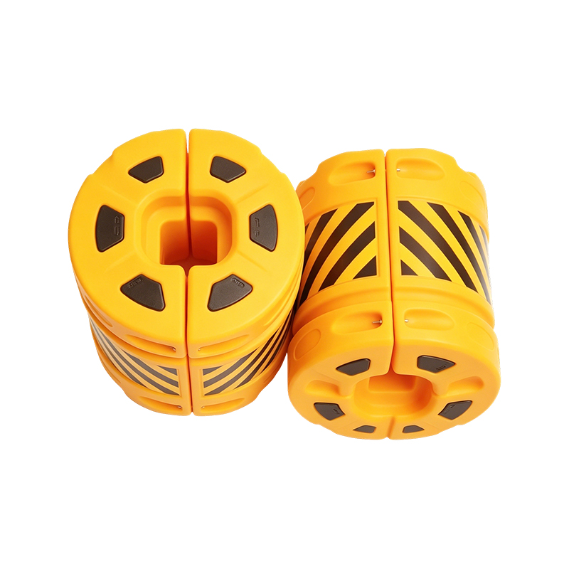 Modulaire combinatie HDPE verkeersanti-impactton met reflecterende folie