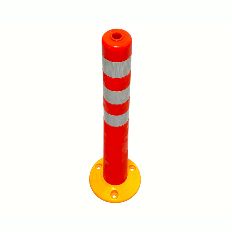 Flexibele PVC-afbakeningspaal met reflecterende kragen