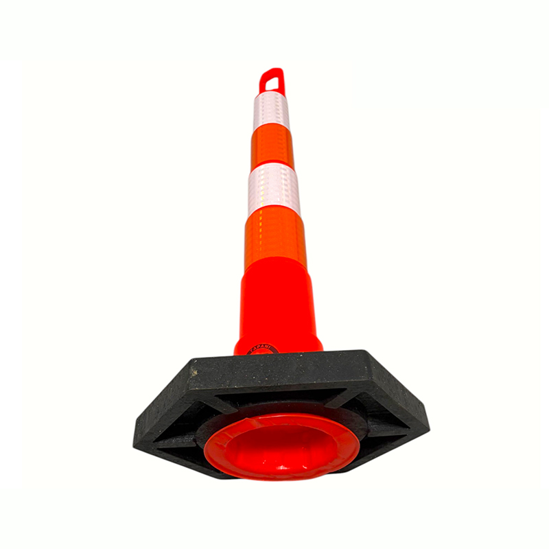 Verkeerswaarschuwingspaal voor zwaar gebruik met handgreep aan de bovenkant Verkeerswaarschuwingspaal voor zwaar gebruik met handgreep aan de bovenkant