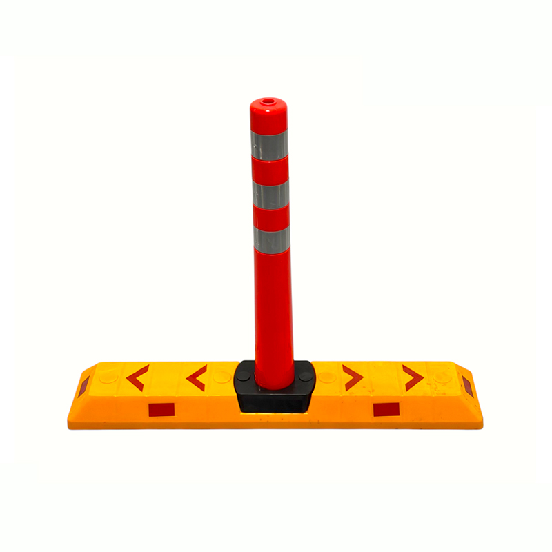 Modulaire flexibele afbakeningspaal met verkeersbaanscheidingsrand Modulaire flexibele afbakeningspaal met verkeersbaanscheidingsrand