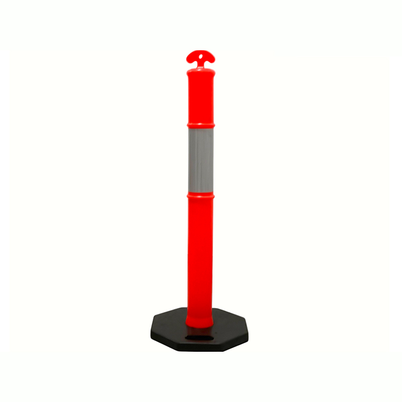 Verkeerswaarschuwingspaal voor zwaar gebruik met handgreep aan de bovenkant Verkeerswaarschuwingspaal voor zwaar gebruik met handgreep aan de bovenkant
