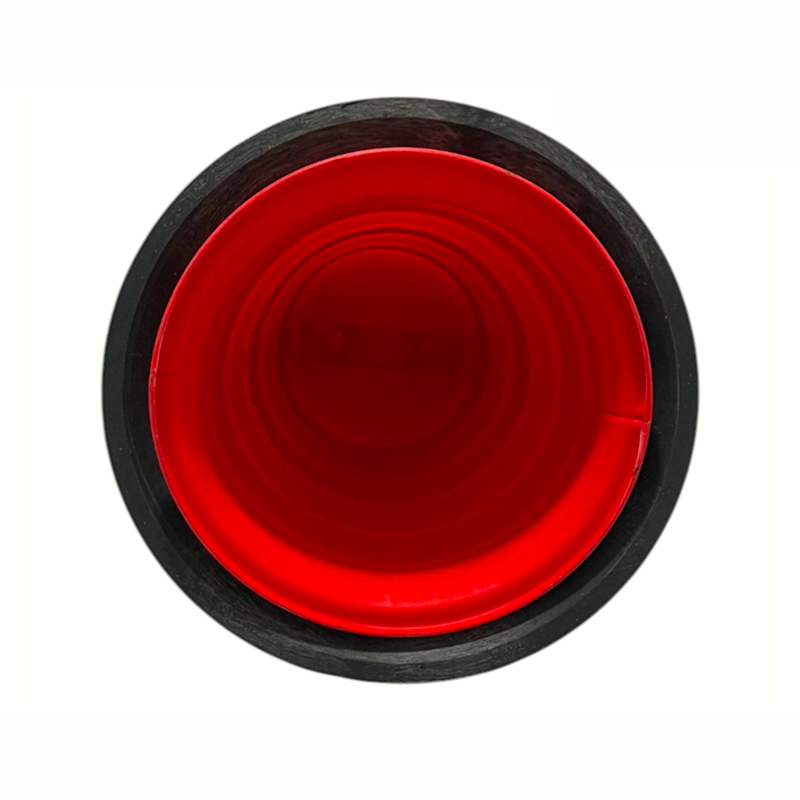 Robuuste kunststof waarschuwingscilinder met verzwaarde rubberen basis Robuuste kunststof waarschuwingscilinder met verzwaarde rubberen basis