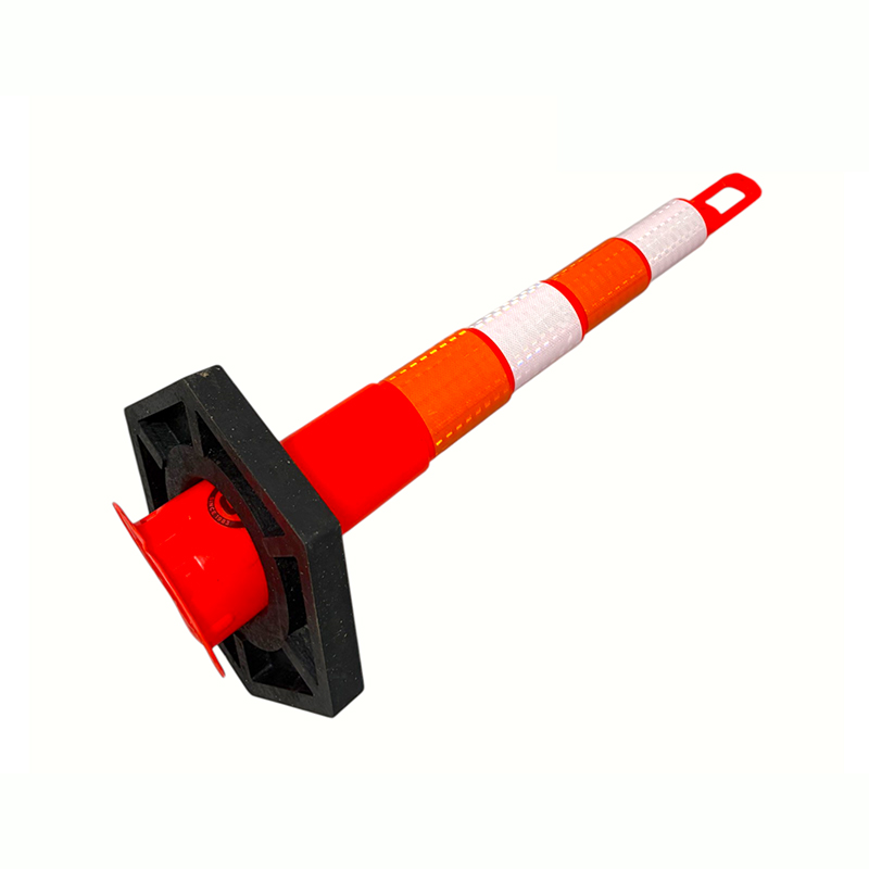 Verkeerswaarschuwingspaal voor zwaar gebruik met handgreep aan de bovenkant Verkeerswaarschuwingspaal voor zwaar gebruik met handgreep aan de bovenkant