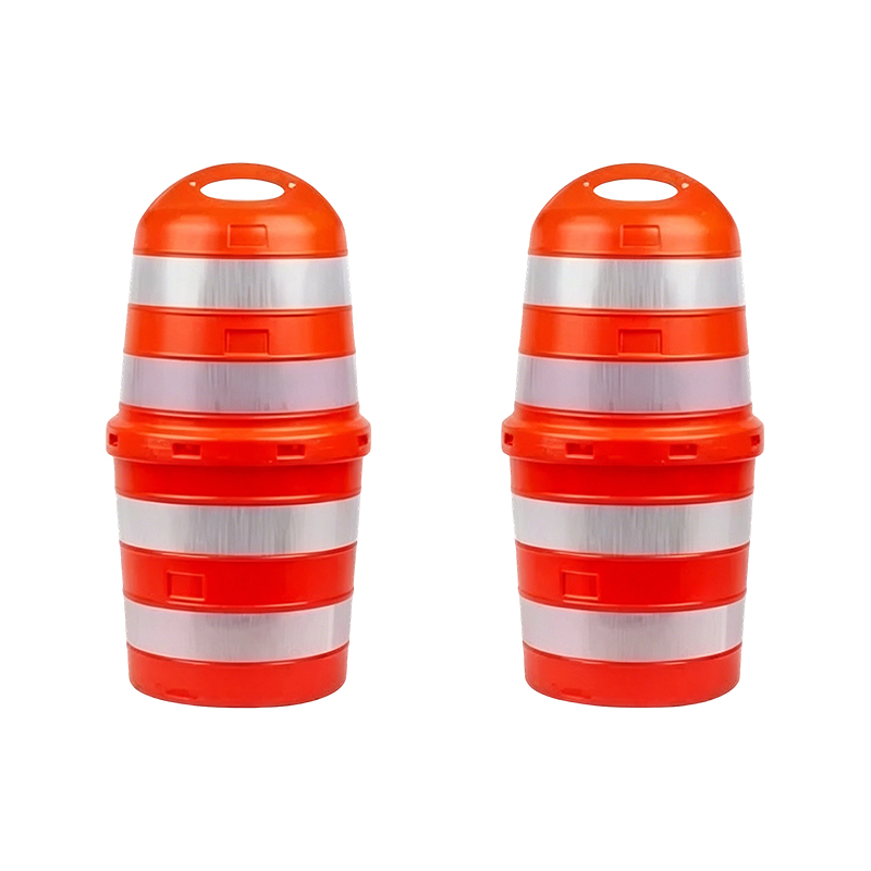Tweedelige HDPE-verkeerstrommel met groot handvat aan de bovenkant