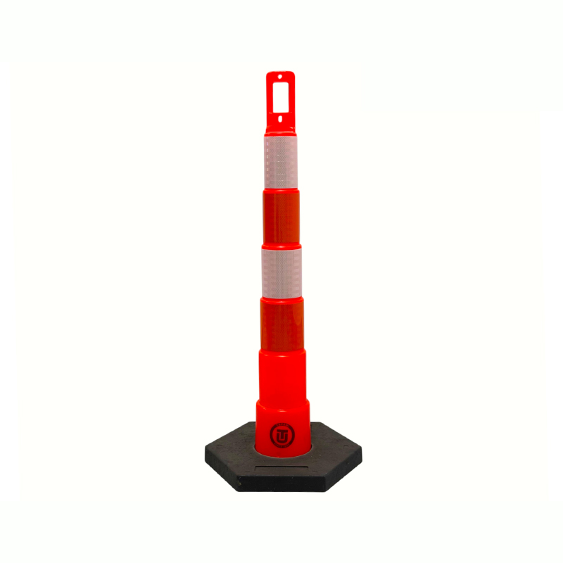 Verkeerswaarschuwingspaal voor zwaar gebruik met handgreep aan de bovenkant Verkeerswaarschuwingspaal voor zwaar gebruik met handgreep aan de bovenkant