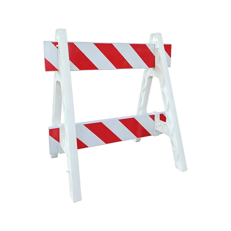 Kunststof A-frame barricade met reflecterende dwarsbalken