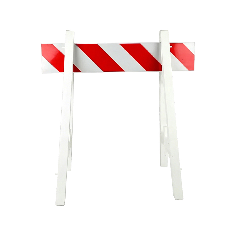 Kunststof A-frame barricade met reflecterende dwarsbalken