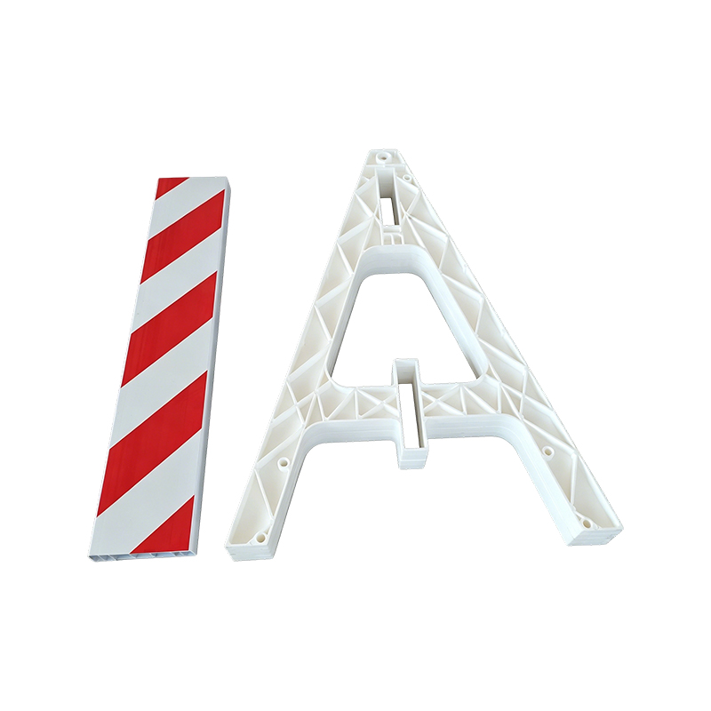 Kunststof A-frame barricade met reflecterende dwarsbalken