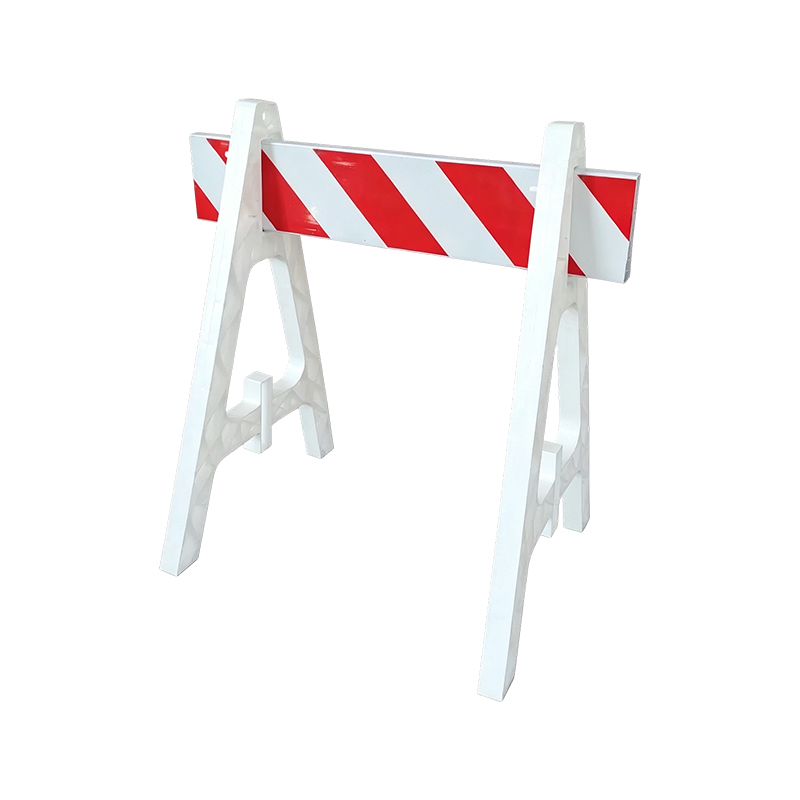 Kunststof A-frame barricade met reflecterende dwarsbalken