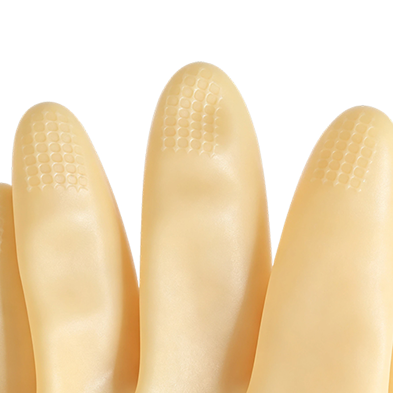 Zware zuur-/alkalibestendige latexrubberhandschoenen