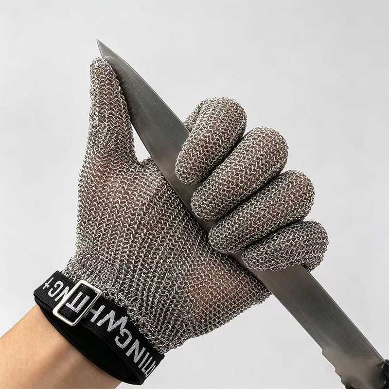 Roestvrijstalen ringgaas anti-snijhandschoenen