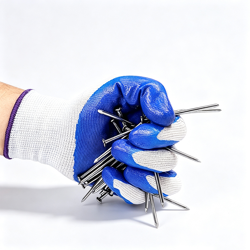 Chemisch- en oliebestendige werkhandschoenen met nitrilcoating