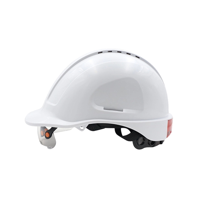 Brilhelm met geïntegreerd intrekbaar vizier Brilhelm met geïntegreerd intrekbaar vizier