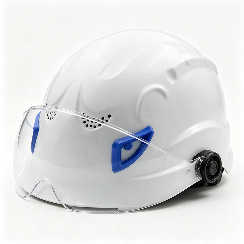Dual-Purpose ABS-veiligheidshelm met geïntegreerde pc-bril
