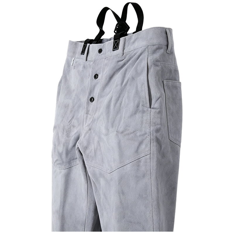 Natuurlijke koe split lederen lasbroek Natuurlijke koe split lederen lasbroek