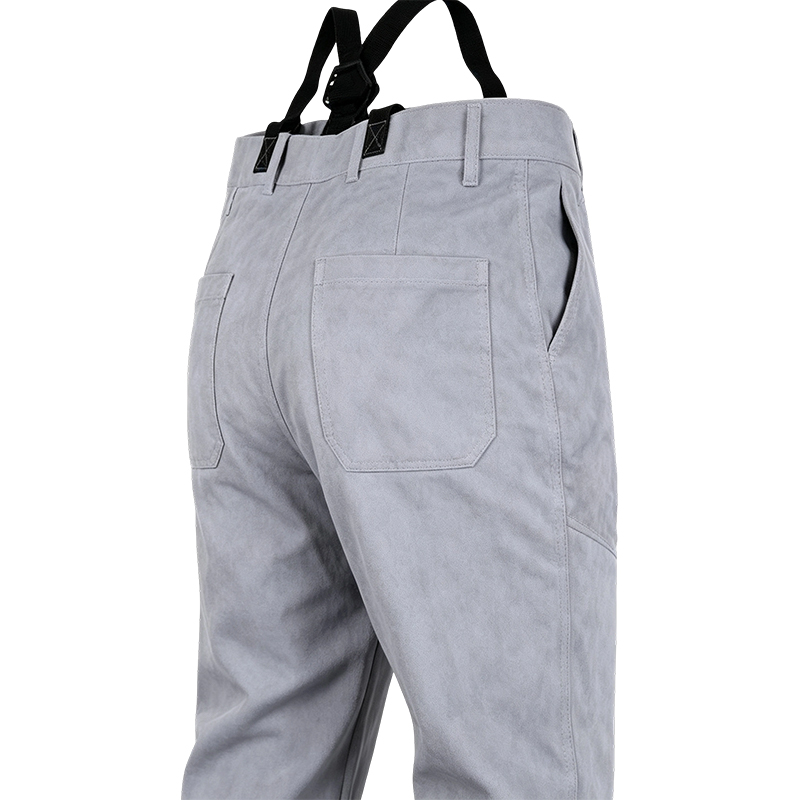 Natuurlijke koe split lederen lasbroek Natuurlijke koe split lederen lasbroek