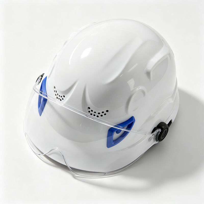 Dual-Purpose ABS-veiligheidshelm met geïntegreerde pc-bril