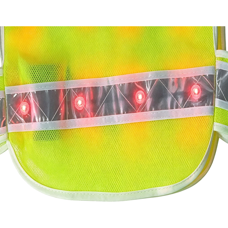 Actief verlicht LED-reflecterend veiligheidsvest