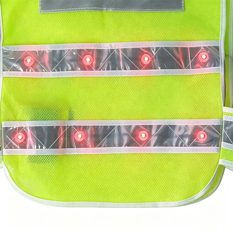 Actief verlicht LED-reflecterend veiligheidsvest