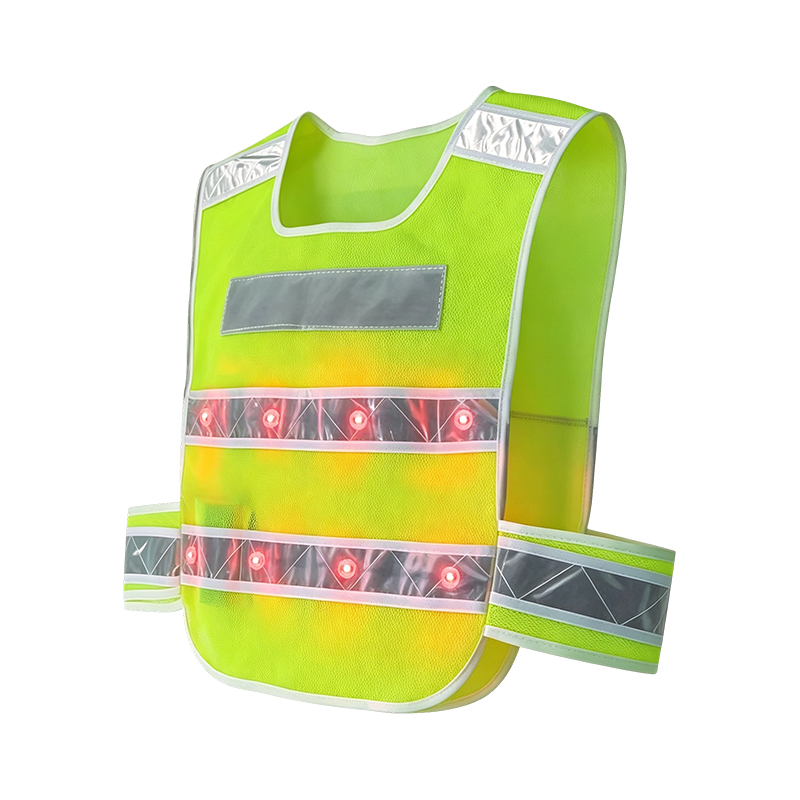 Actief verlicht LED-reflecterend veiligheidsvest