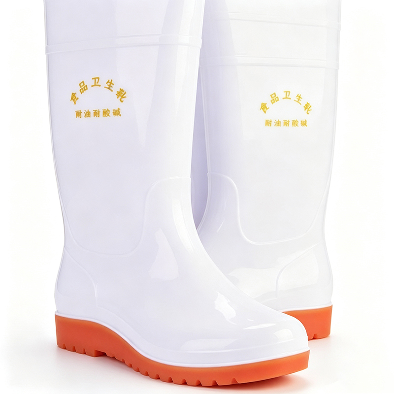Food-grade witte PVC regenlaarzen