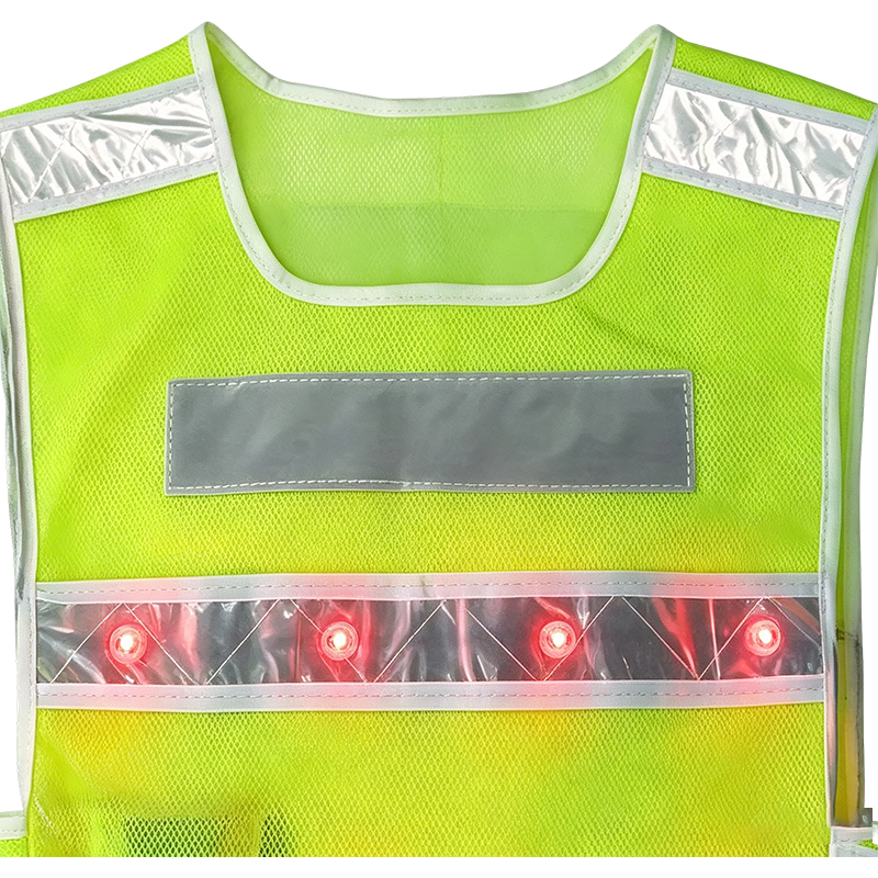 Actief verlicht LED-reflecterend veiligheidsvest